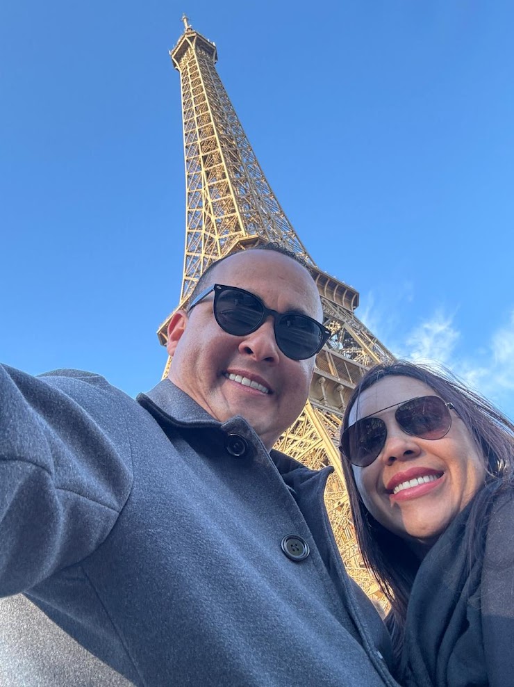 Fabi e Rodrigo em Paris